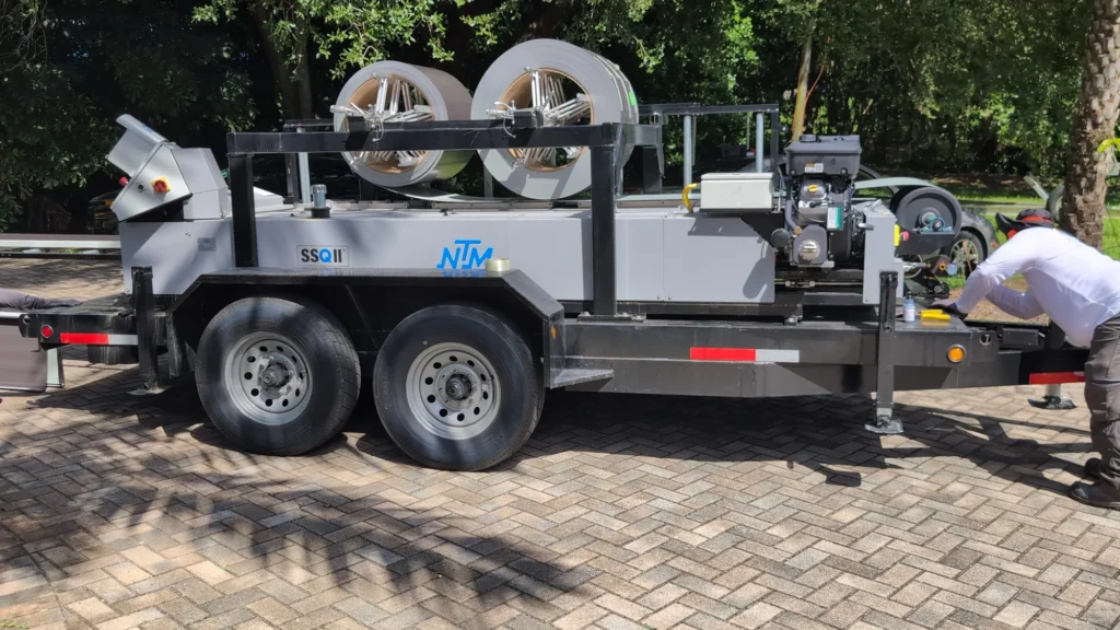 On-site panel fabrication equipment
