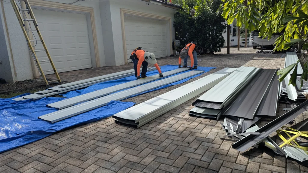 Roof panels arranged for installation
