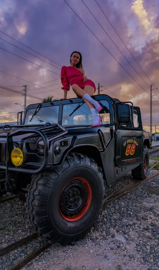 Vehicle portrait in evening light
