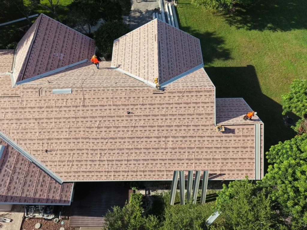 Roof planes and ridge layout viewed from above